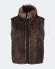 Moncler Moncler Tadorne shearling-trimmed down vest - 1
