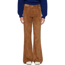 Moncler Moncler Tan Corduroy Wide Leg Trousers