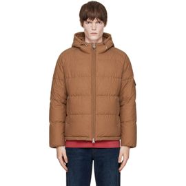 Moncler Moncler Tan Re-Icon Cotton Nylon Himalaya Down Jacket