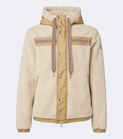 Moncler Moncler Technical-trimmed fleece jacket