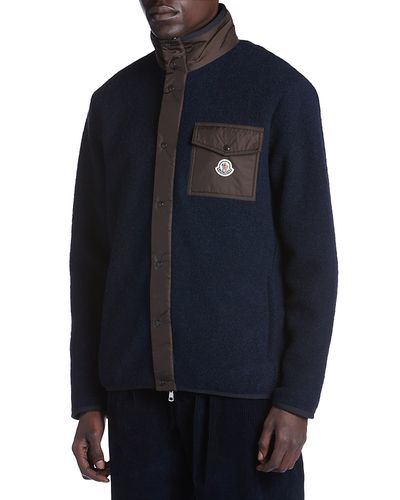 Moncler Moncler Teddy Fleece Zip Cardigan