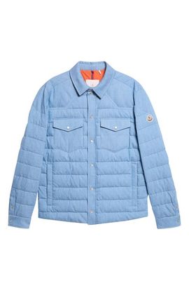 Moncler Moncler Tiriol Denim Down Puffer Shirt Jacket