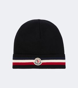 Moncler Moncler Tricolor virgin wool beanie