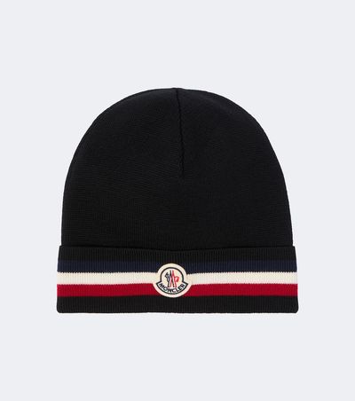 Moncler Moncler Tricolor virgin wool beanie
