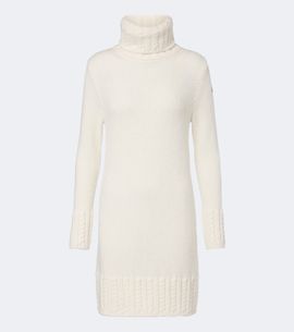 Moncler Moncler Turtleneck alpaca and wool-blend minidress