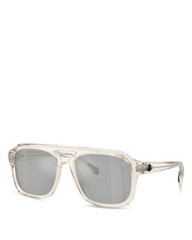 Moncler Moncler Vantos Rectangular Sunglasses, 56mm