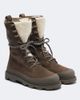Moncler Moncler Vera shearling-trimmed suede lace-up boots - 1