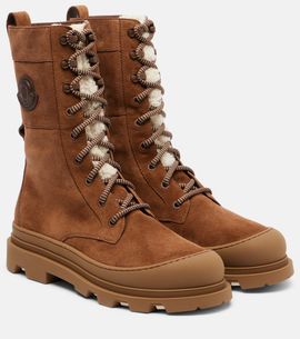 Moncler Moncler Vera suede lace-up boots