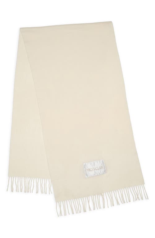 Moncler Moncler Virgin Wool Felt Fringe Scarf
