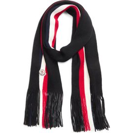 Moncler Moncler Virgin Wool Ribbed Scarf