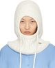Moncler Moncler White Cable Knit Alpaca Blend Balaclava - 1
