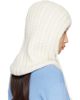 Moncler Moncler White Cable Knit Alpaca Blend Balaclava - 3