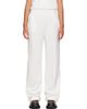Moncler Moncler White Logo Cotton Blend Sweatpants - 1