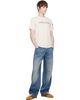 Moncler Moncler White Outline Logo T-shirt - 4