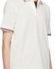 Moncler Moncler White Striped Trim Cotton Piquet Polo - 2