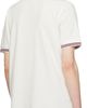 Moncler Moncler White Striped Trim Cotton Piquet Polo - 3