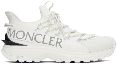 Moncler Moncler White Trailgrip Lite2 Sneakers