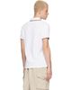Moncler Moncler White Tricolor-Trimmed Cotton Piquet Polo - 3