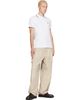 Moncler Moncler White Tricolor-Trimmed Cotton Piquet Polo - 4