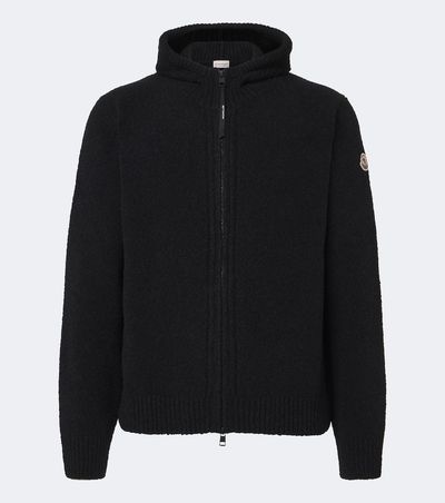 Moncler Moncler Wool-blend bouclé zip-up hoodie