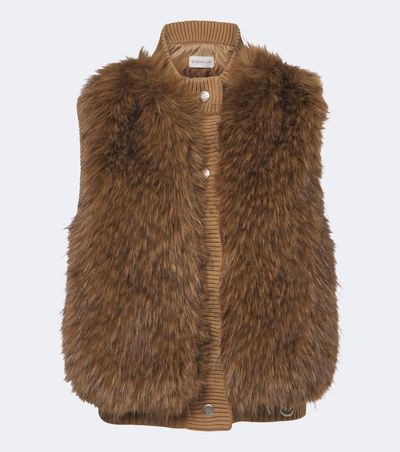 Moncler Moncler Wool-lined down vest