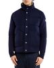 Moncler Moncler Wool & Cashmere Logo Patch Down Cardigan Sweater - 1