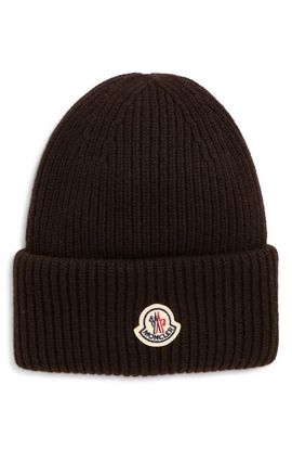 Moncler Moncler Wool & Cashmere Ribbed Beanie