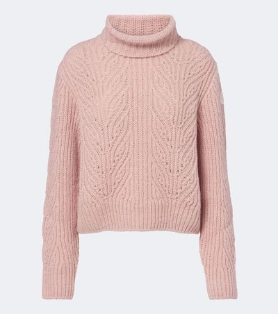 Moncler Moncler Wool, alpaca, and cashmere turtleneck sweater