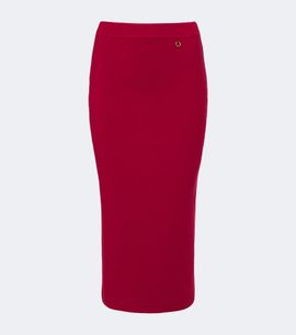 Moncler Moncler Wool and cashmere-blend midi skirt