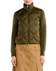 Moncler Moncler Wool and Cashmere Padded Zip Front Cardigan - 1