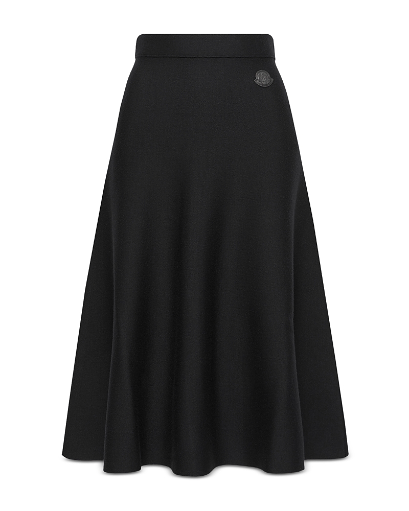 Moncler Moncler Wool Blend A Line Skirt