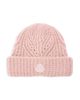Moncler Moncler Wool Blend Ribbed Beanie Hat - 1