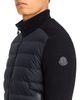 Moncler Moncler Wool Blend Zip Panel Down Cardigan Sweater - 4