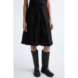 Moncler Moncler Wool Gabardine Midi Skirt