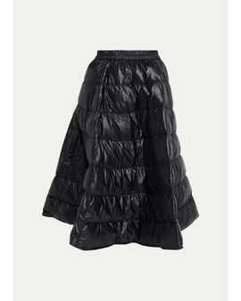 Moncler Nylon A-Line Puffer Skirt