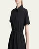 Moncler Short-Sleeve Nylon Midi Dress - 5