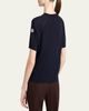 Moncler Short-Sleeve Wool Sweater - 2