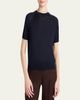 Moncler Short-Sleeve Wool Sweater - 3