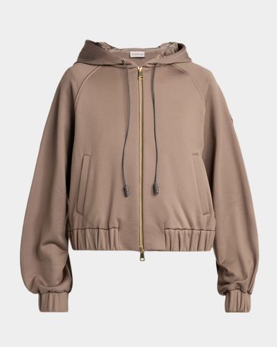 Moncler Technical Fleece Zip-Up Cardigan