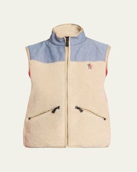 Moncler Teddy & Chambray Vest