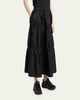 Moncler Tiered Nylon Midi Skirt - 4