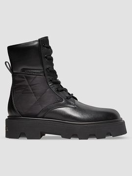 Moncler Women's Aurea Ankle Boots in Leather and Nylon