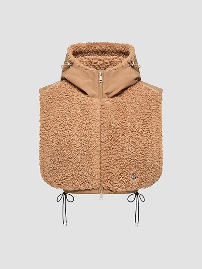 Moncler Women's Bib in Teddy Fleece