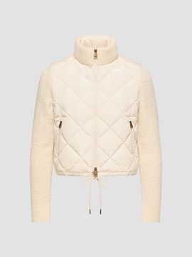 Moncler Women's Down-Filled Cardigan in Cotton Blend