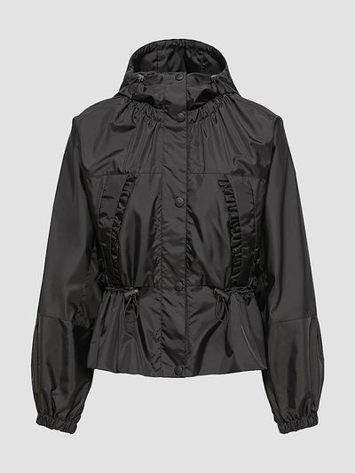 Moncler Women's Imaginaire Short Parka Coat in Canvas
