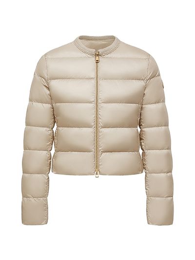 Moncler Women's Mauvezin Puffer Jacket with Wool Trim