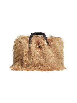 Moncler Women's Micro Caradoc Top Handle Bag in Shearling