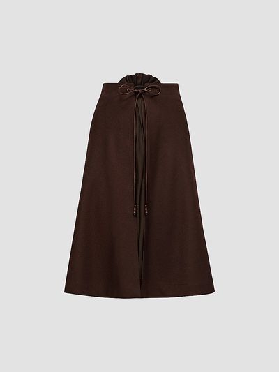 Moncler Women's Midi Skirt in Wool