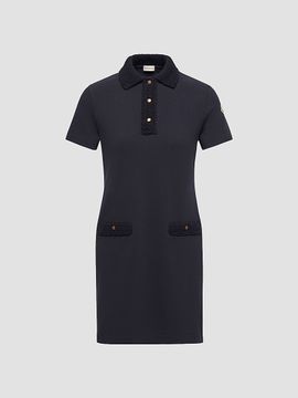 Moncler Women's Polo Dress in Cotton Piquet