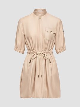 Moncler Women's Shirt Dress in Silk Twill